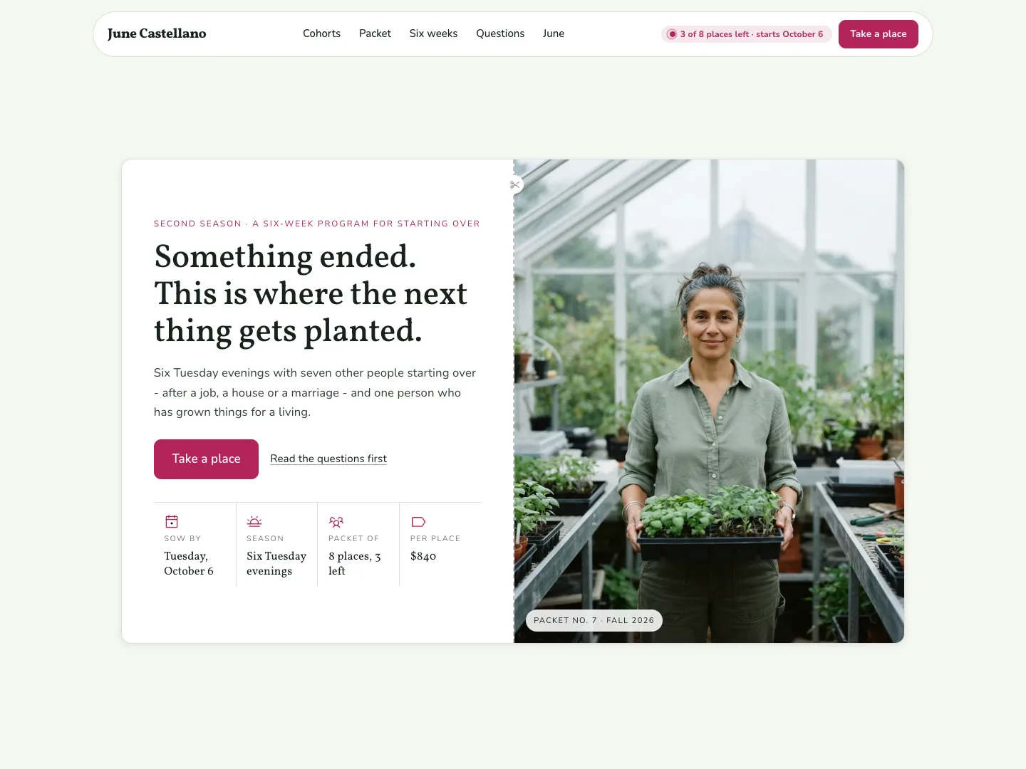 Bloom - a personal portfolio template built with FolioPage