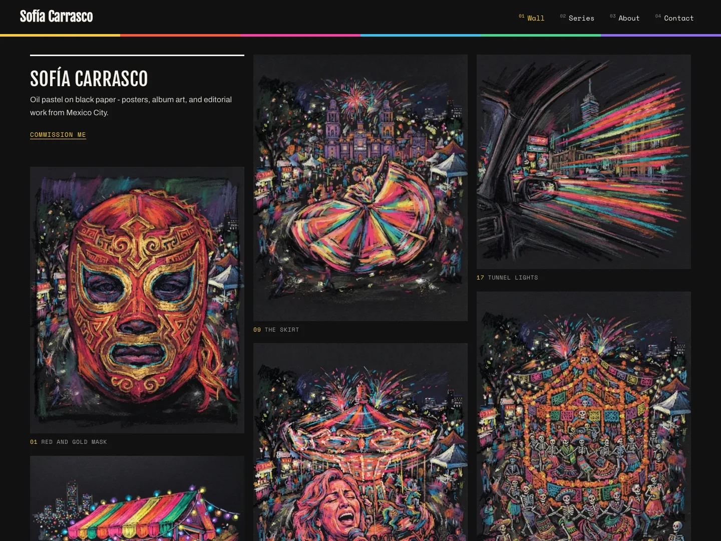 Crayon - a illustration portfolio template built with FolioPage