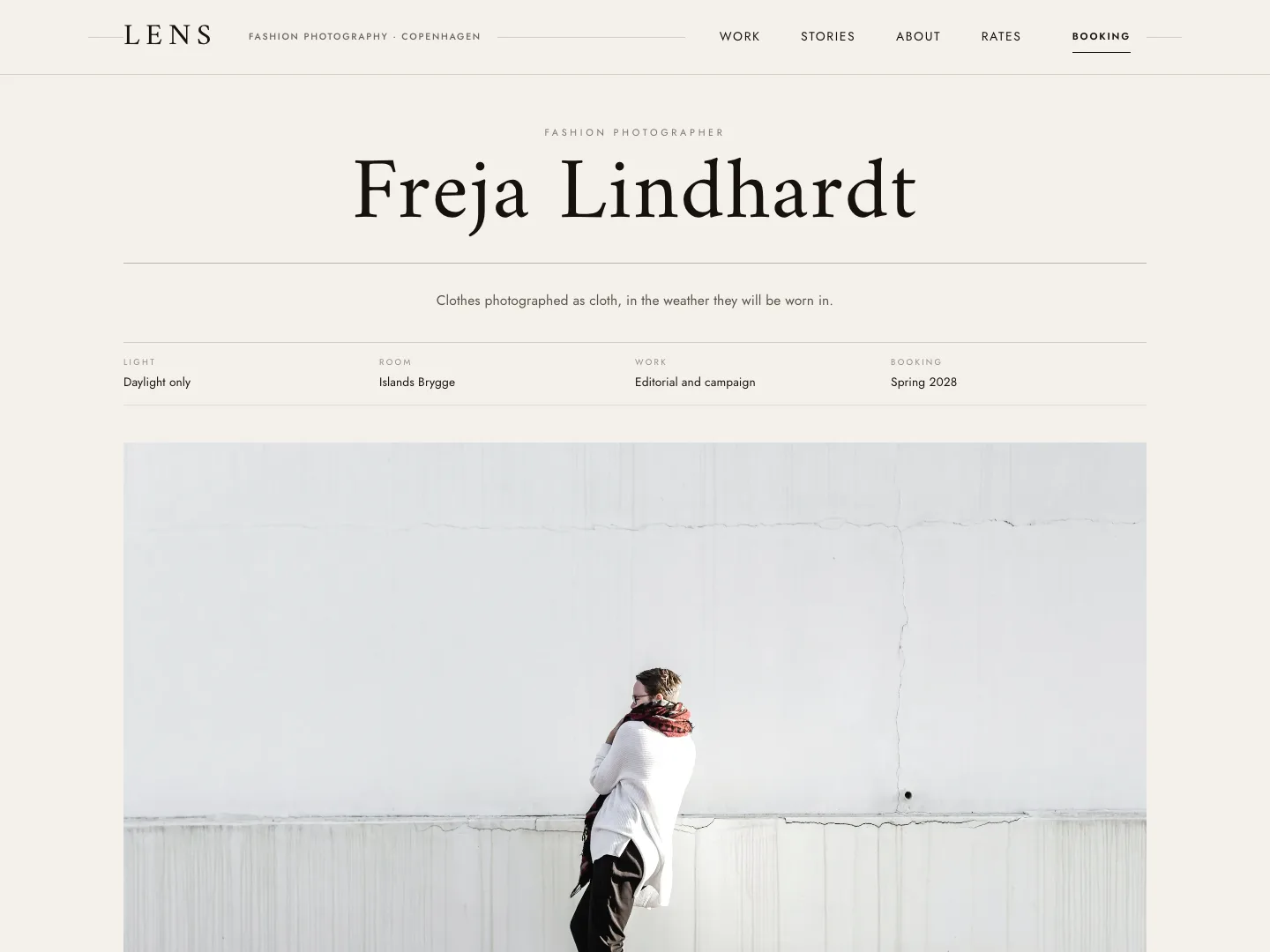 Lens - a photography template