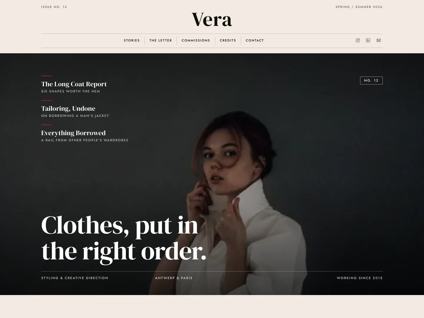 Vera - a fashion template